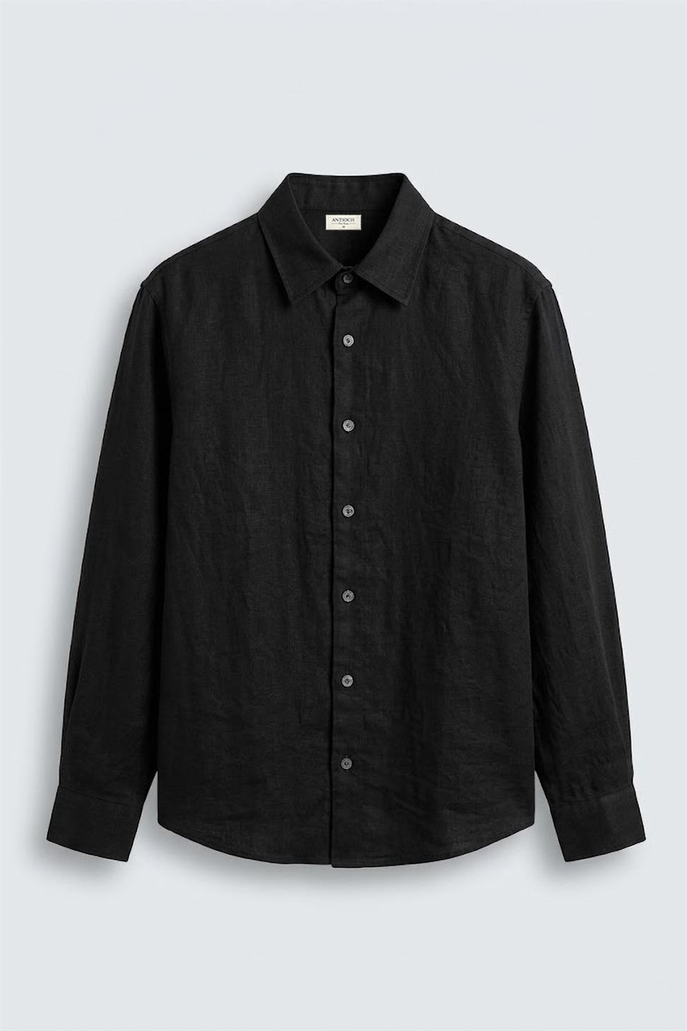 قميص رجالي مريح من مزيج من الأقمشة