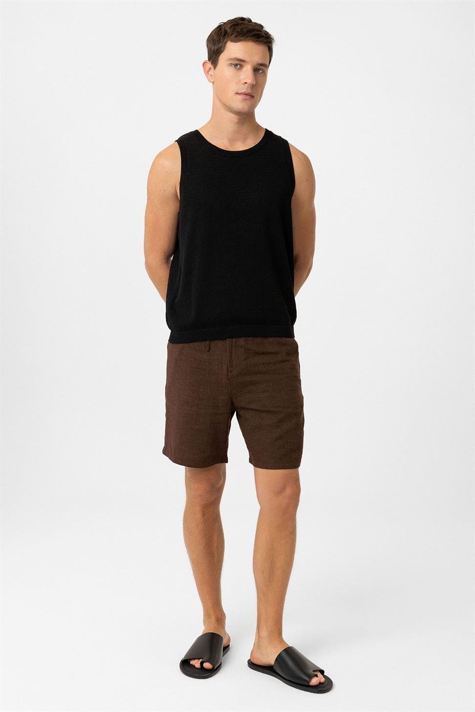 Antioch Siyah Örme Dokulu Erkek Atlet