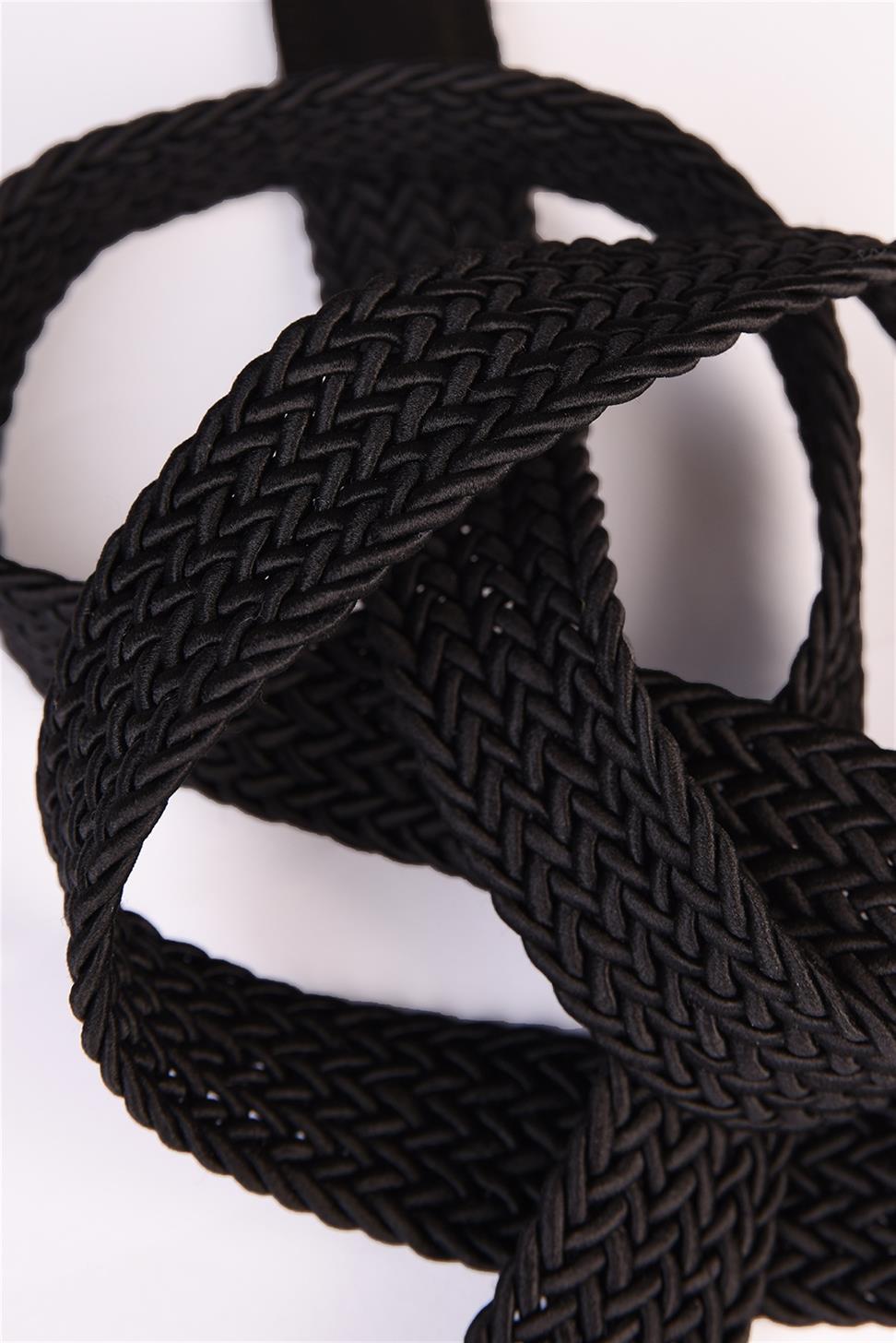 Antioch Siyah Örme Erkek Kemer