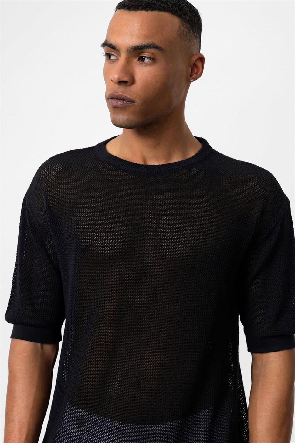 تي شيرت رجالي مخرم مخرم مخرم للرجال