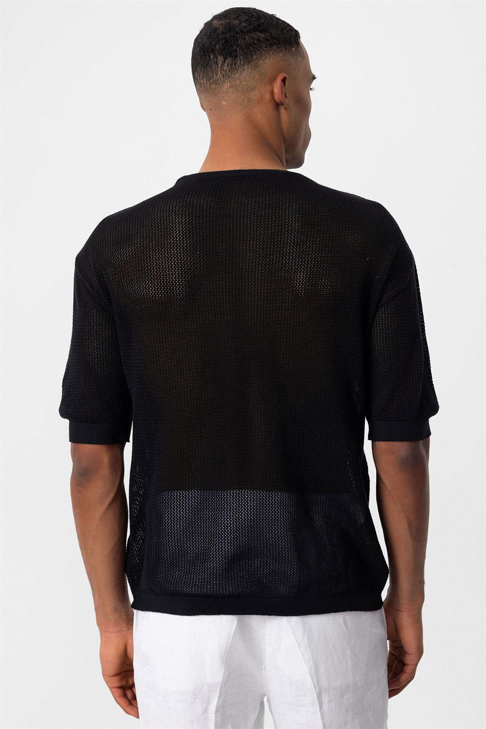 تي شيرت رجالي مخرم مخرم مخرم للرجال