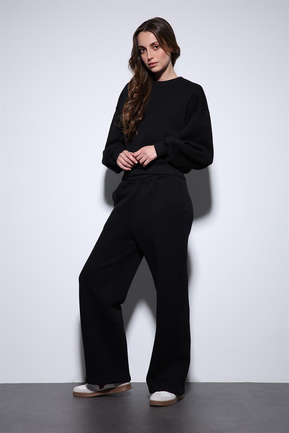 Antioch Siyah Oversize Kadın Eşofman Takım