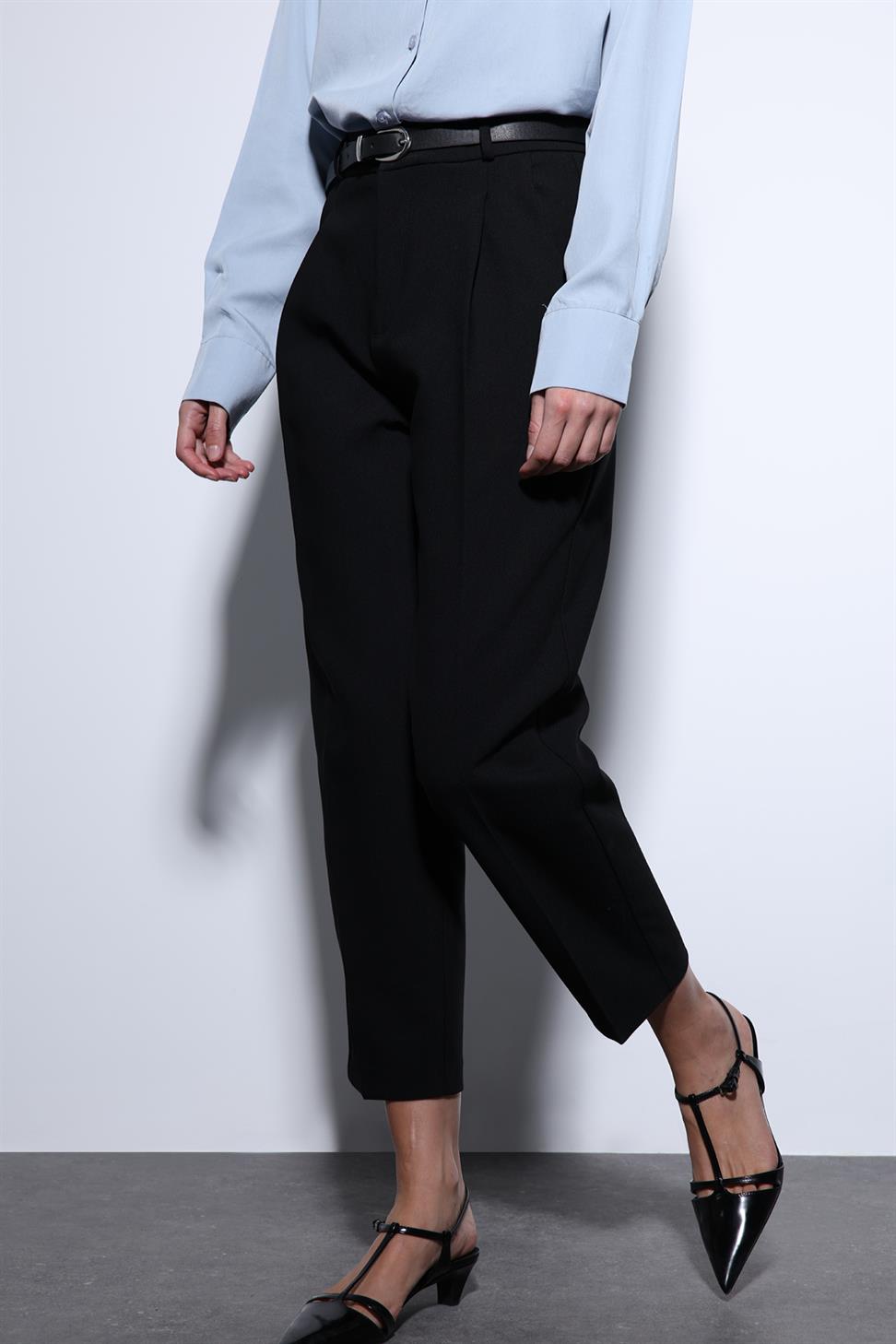 Antioch Siyah Pensli Kadın Pantolon