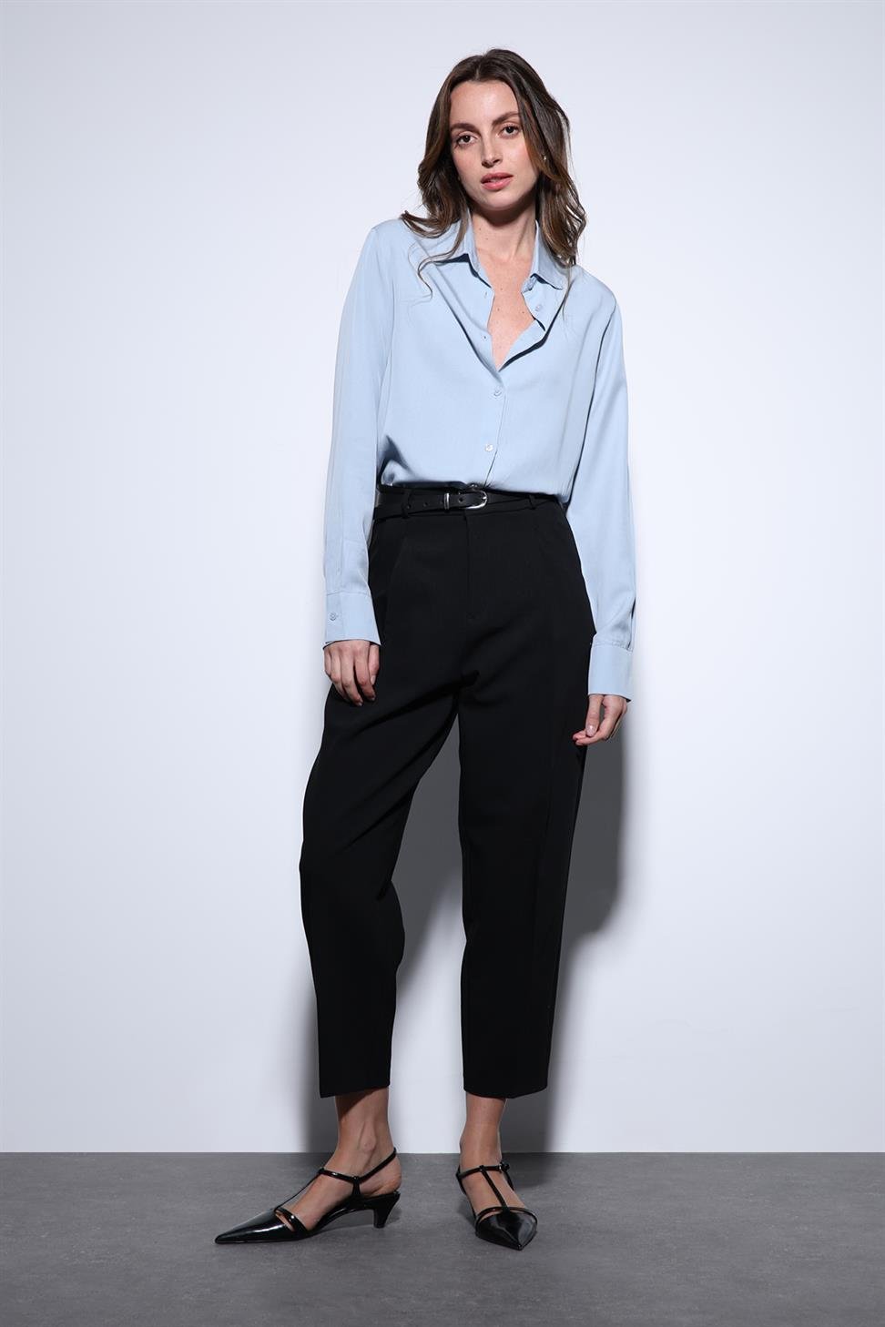 Antioch Siyah Pensli Kadın Pantolon