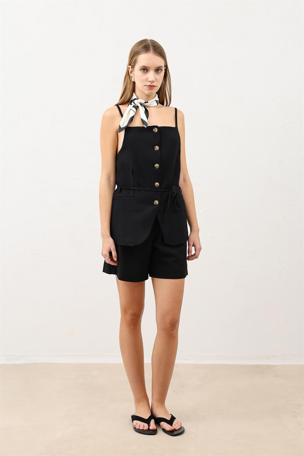 Pleated Womens Shorts