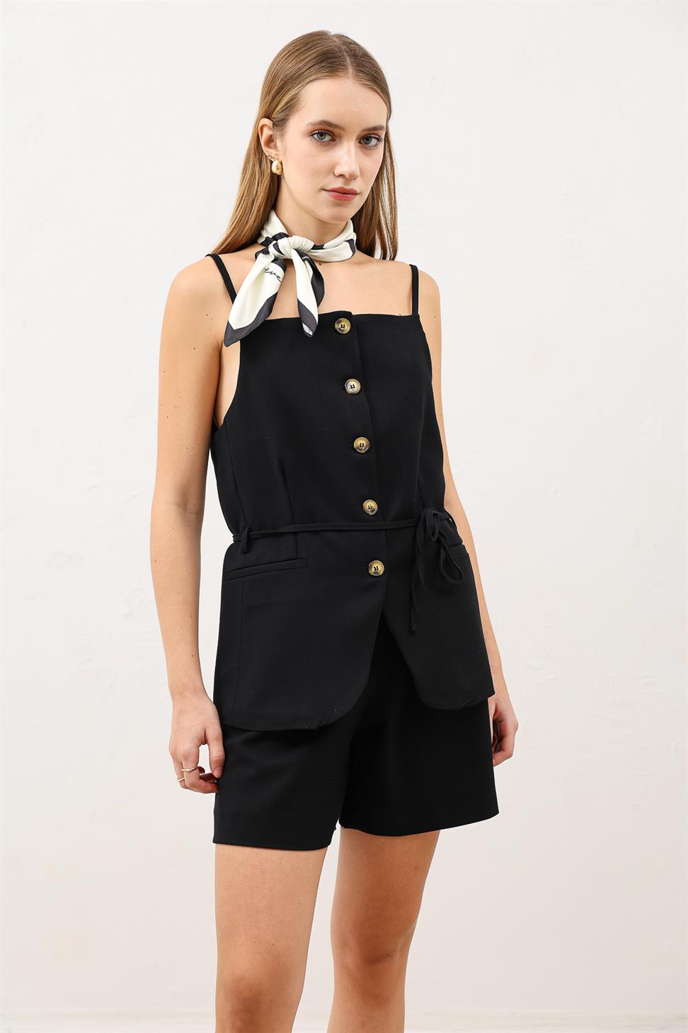 Pleated Womens Shorts