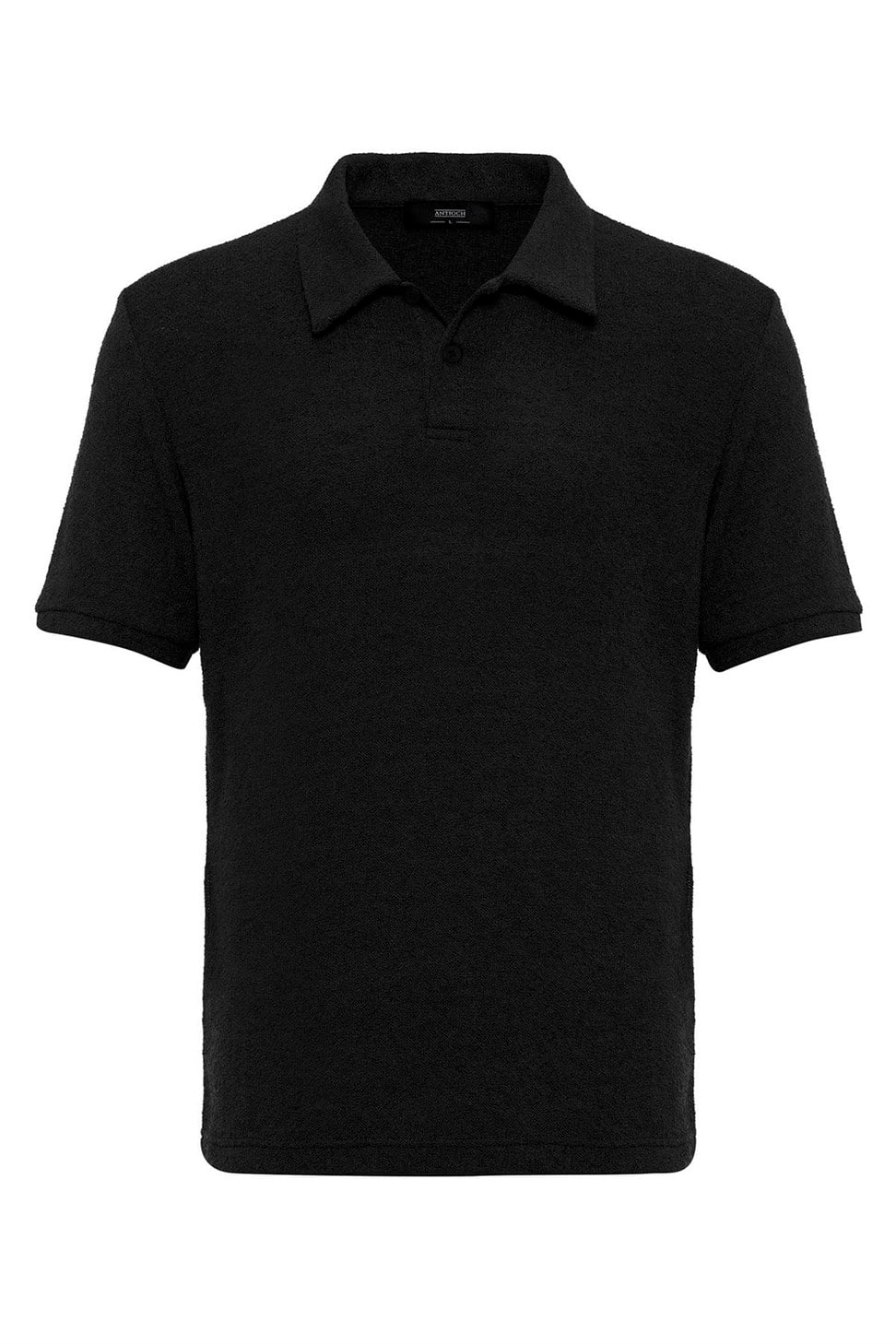 Antioch Siyah Polo Yaka Örme Erkek T-Shirt
