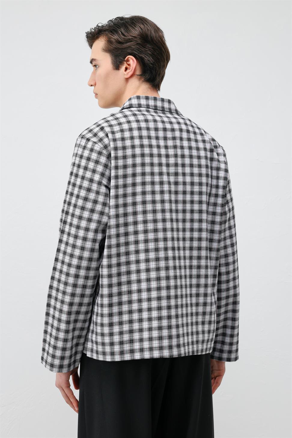 قميص رجالي بنقشة إيكو مريحة