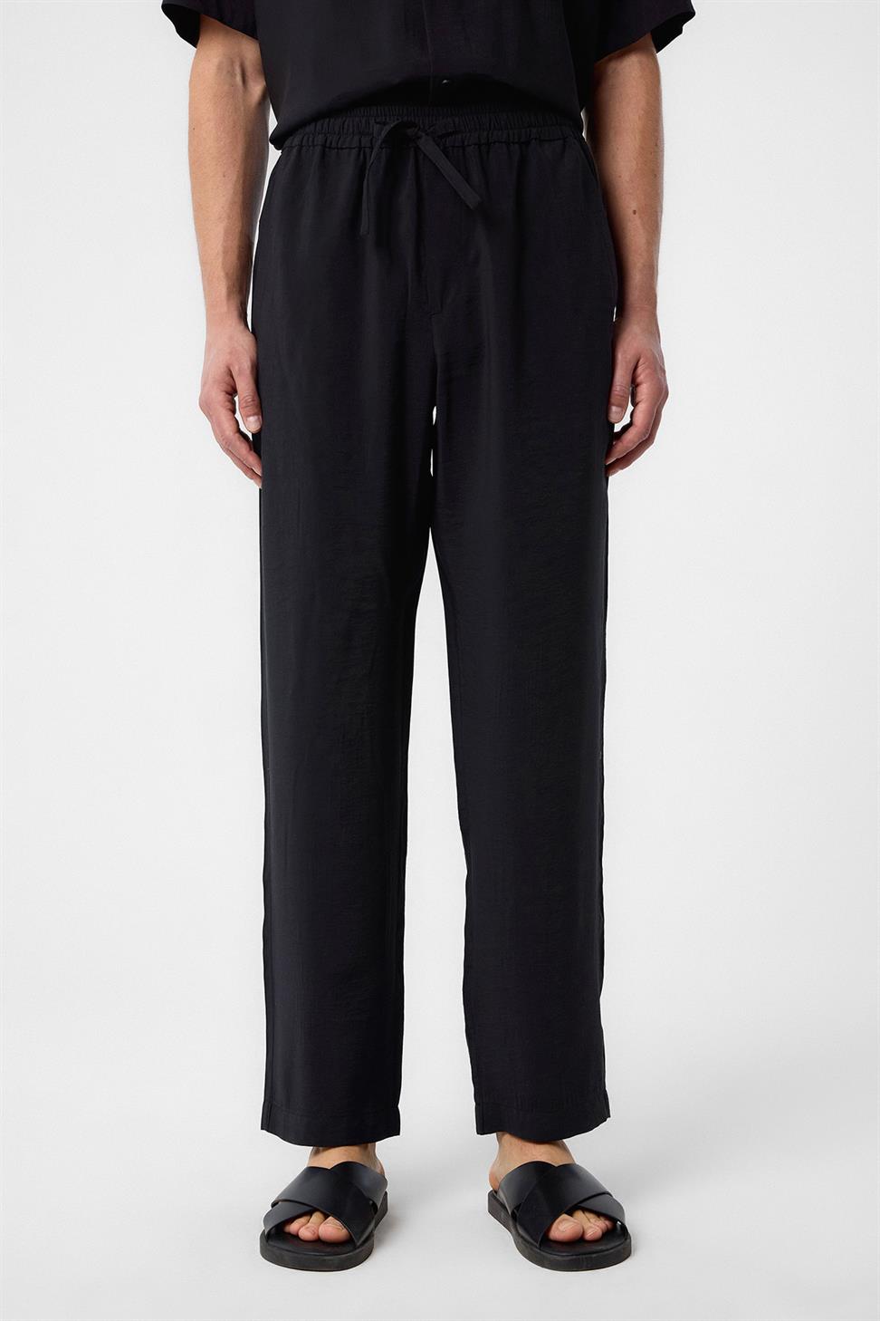 Antioch Siyah Relaxed Erkek Jogger Pantolon