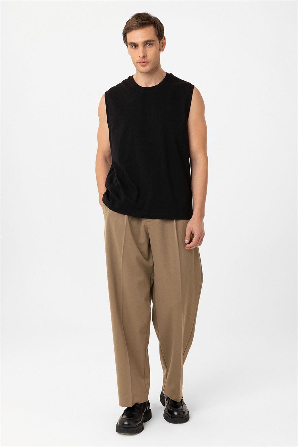 Antioch Siyah Relaxed Fit Erkek Atlet