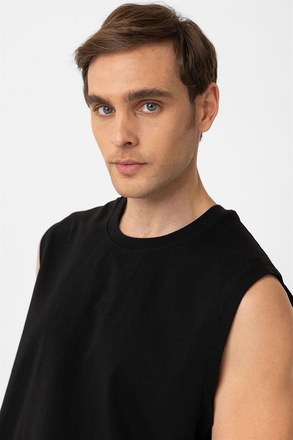 Antioch Siyah Relaxed Fit Erkek Atlet