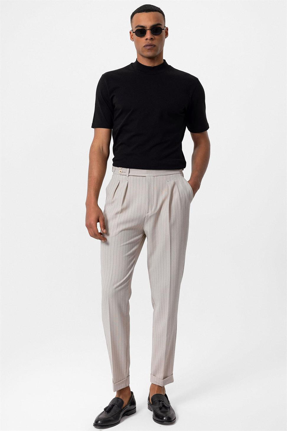 Antioch Siyah Slim Fit Basic T-Shirt