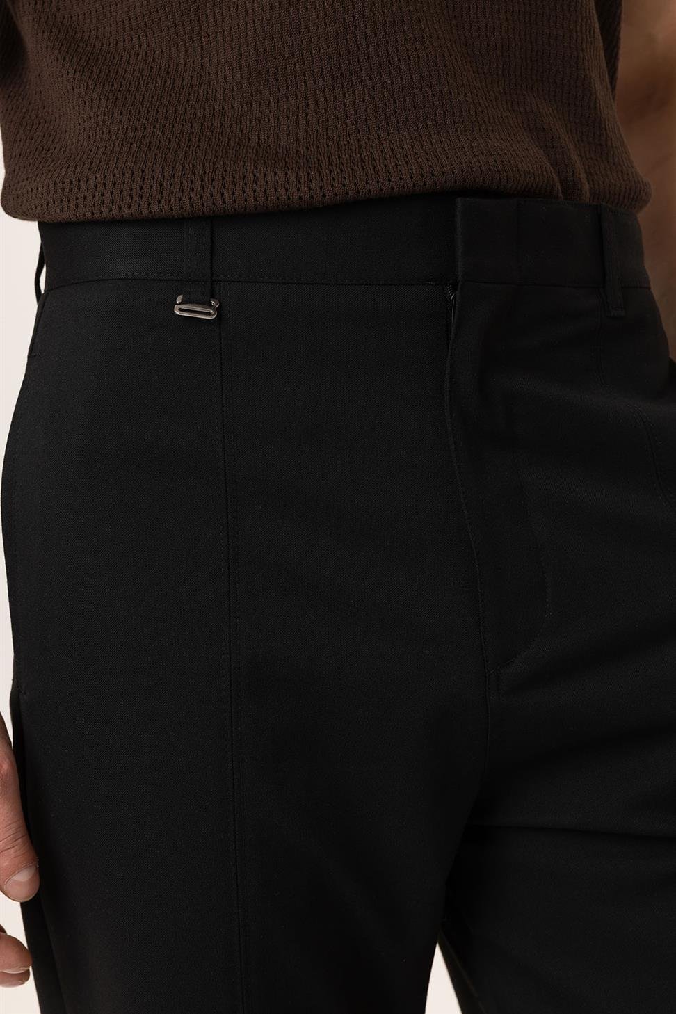 Antioch Siyah Straight Fit Erkek Pantolon