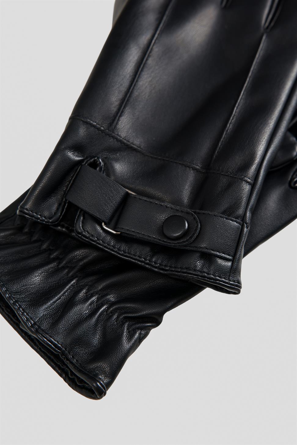 Antioch Siyah Suni Deri Eldiven