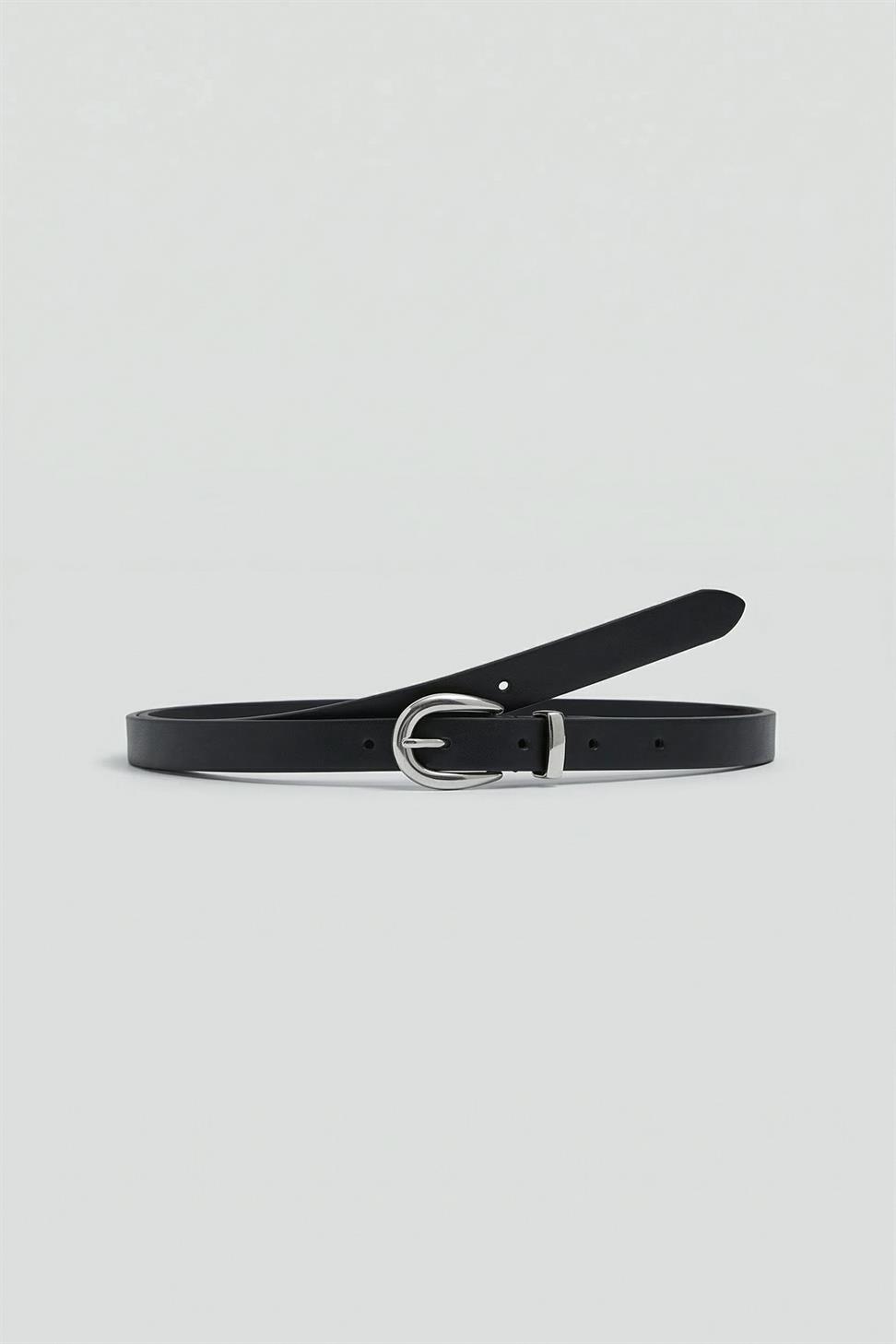 Faux Leather Thin Womens Belt