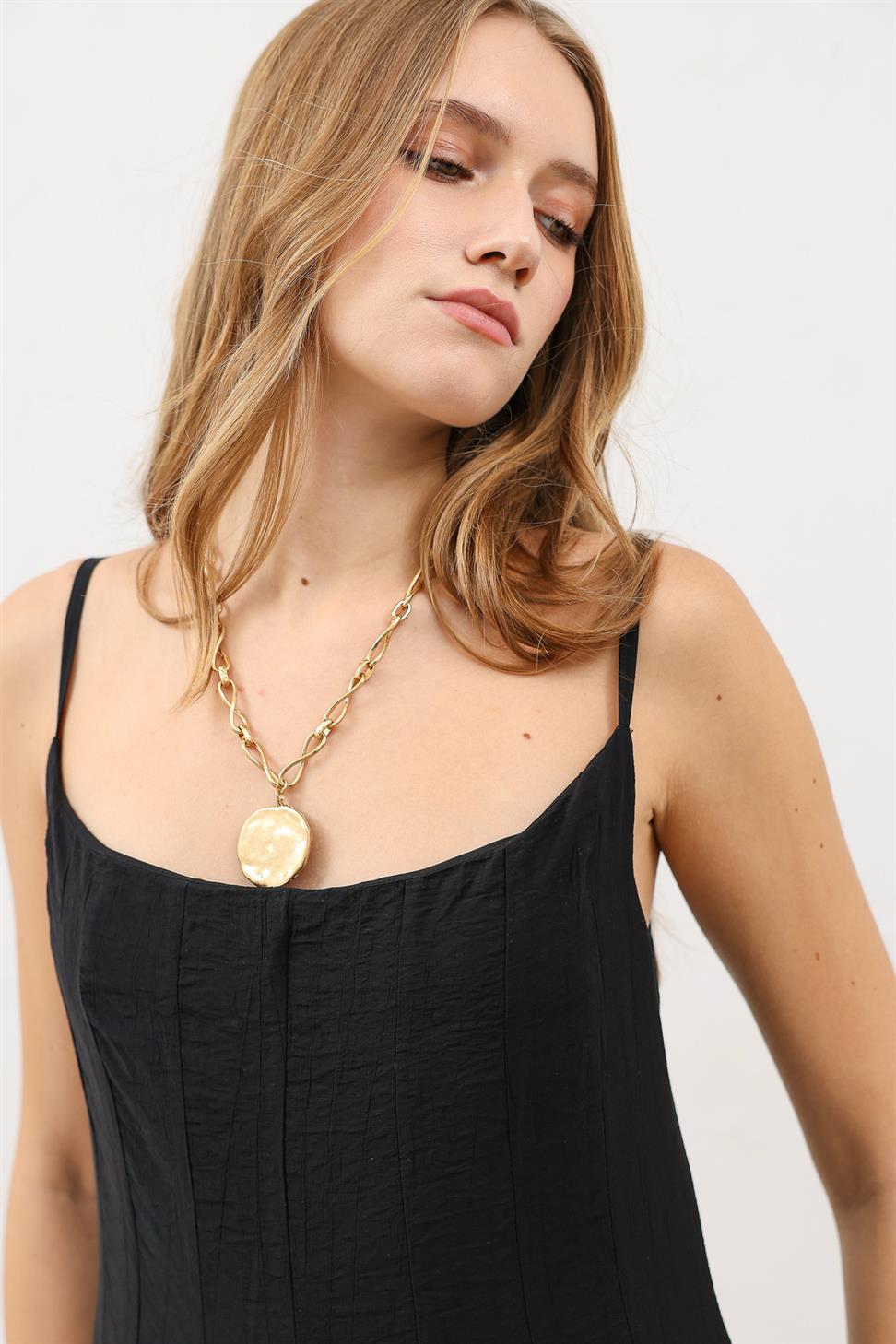 فستان ميدي واسع للنساء