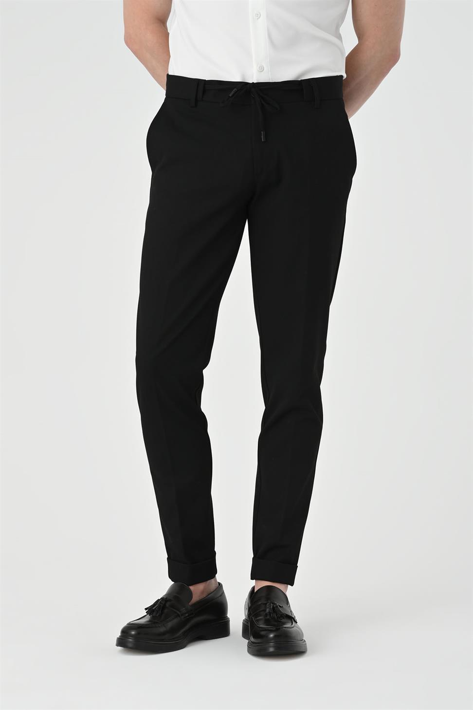 بنطلون سليم صالح التعادل الخصر الرجال