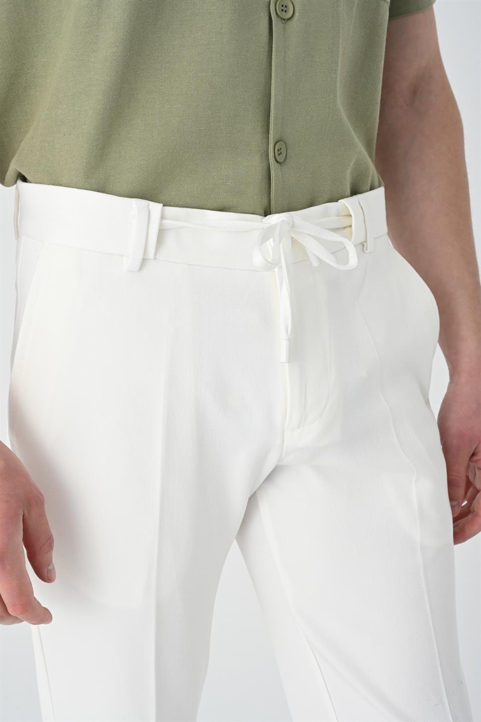 بنطلون سليم صالح التعادل الخصر الرجال