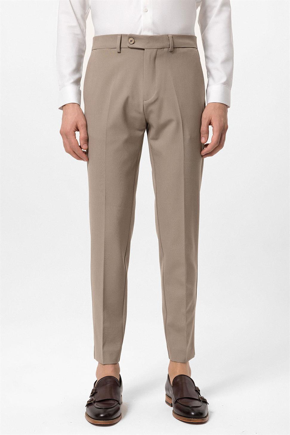 بنطلون قماش سليم صالح للرجال