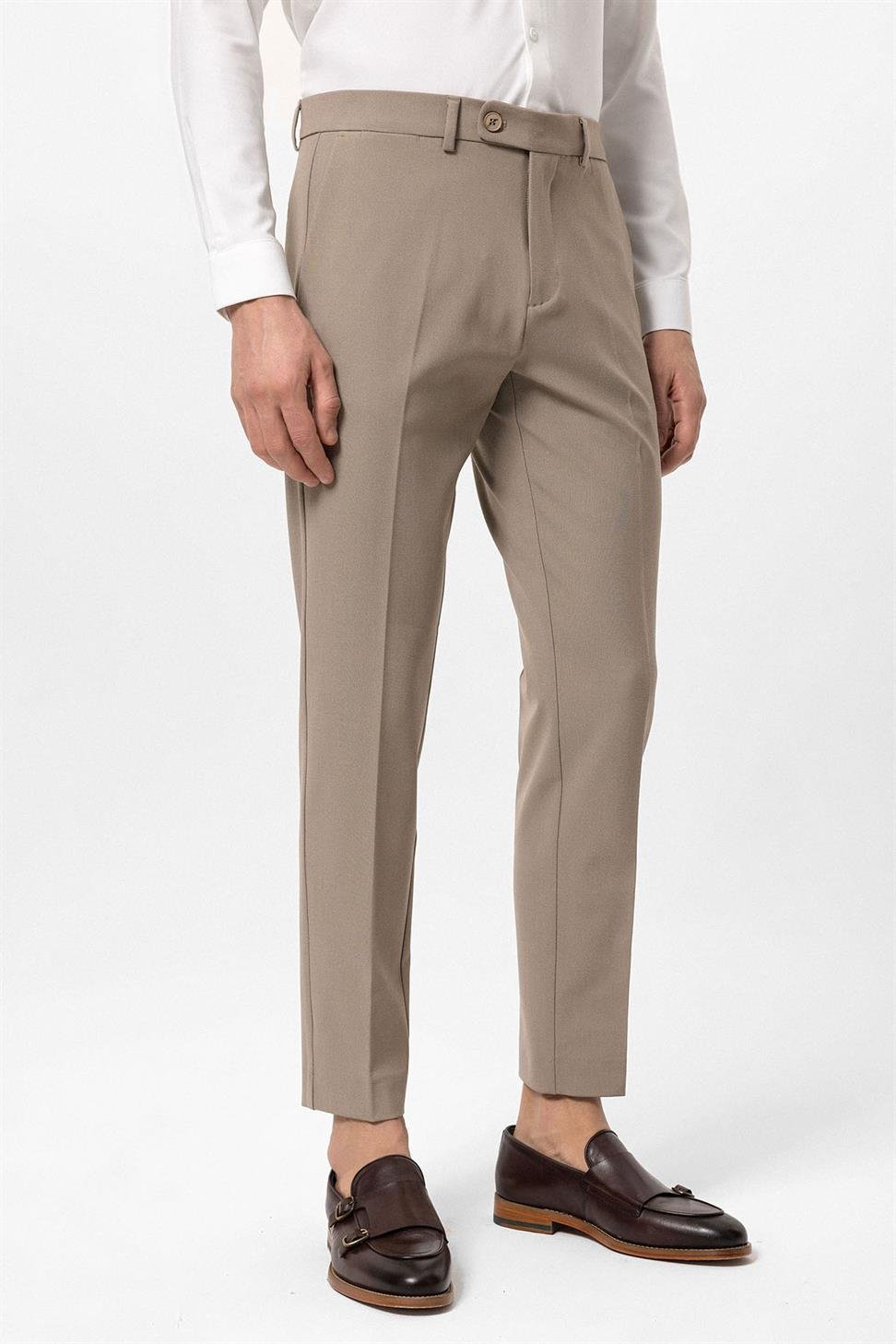 بنطلون قماش سليم صالح للرجال