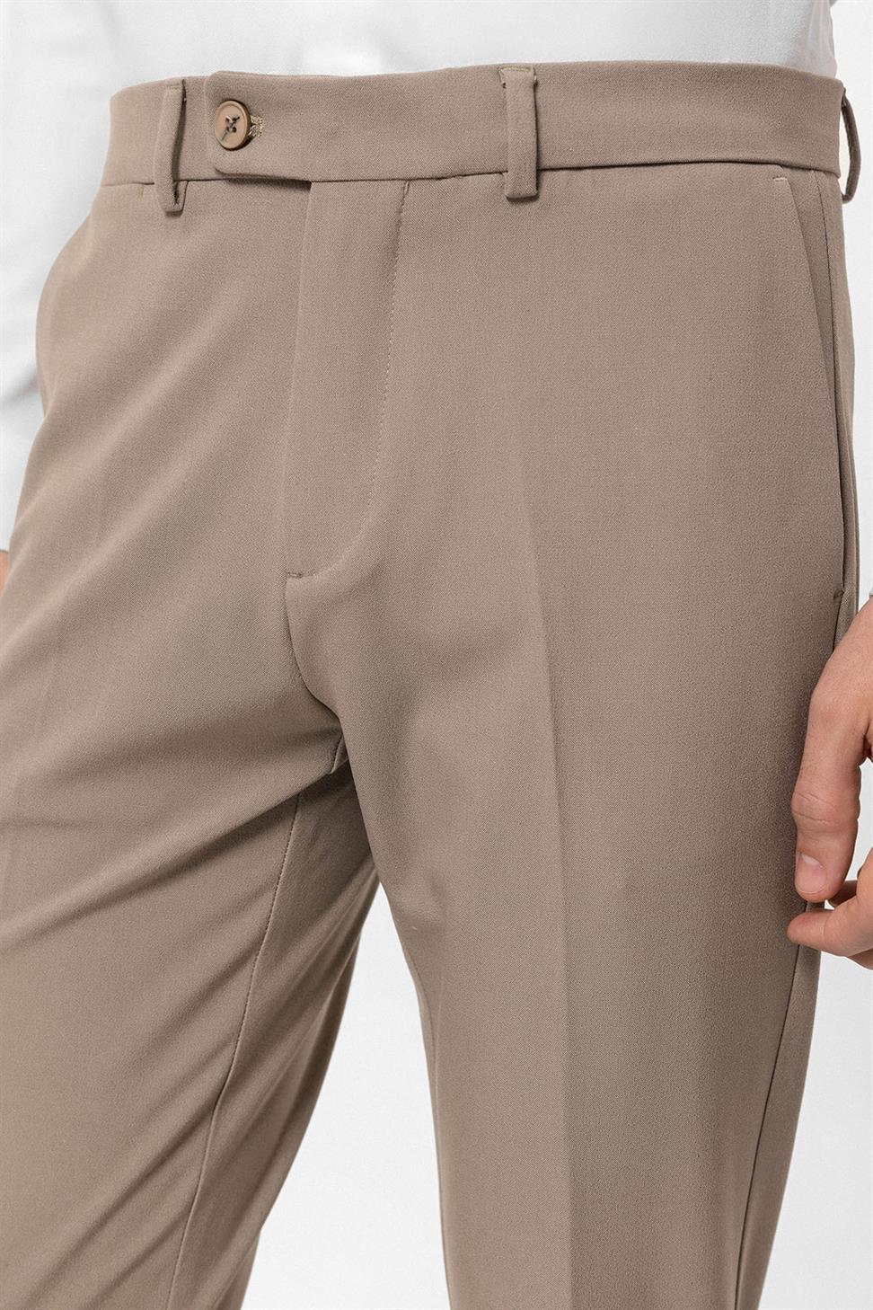 بنطلون قماش سليم صالح للرجال