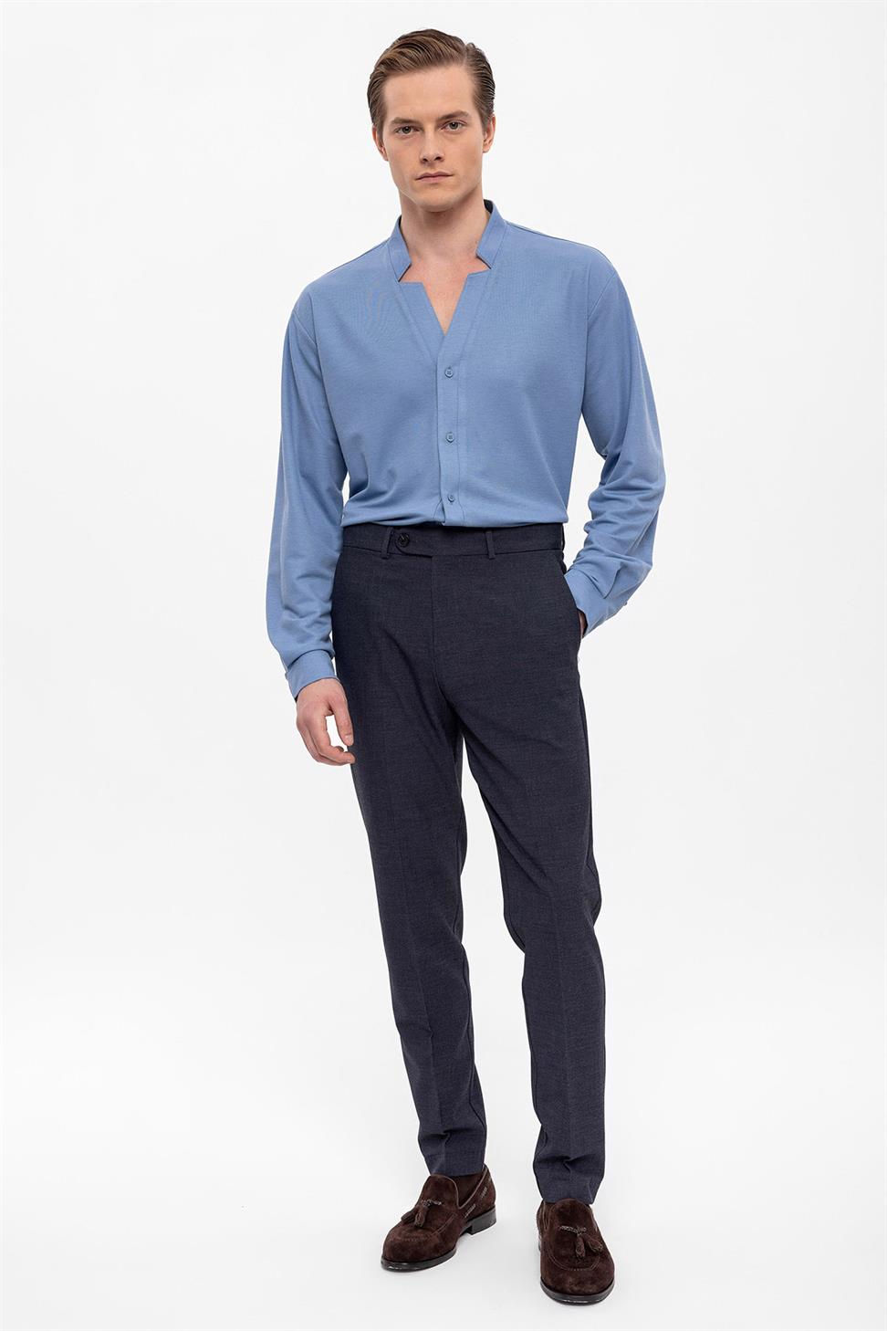 بنطلون قماش سليم صالح للرجال