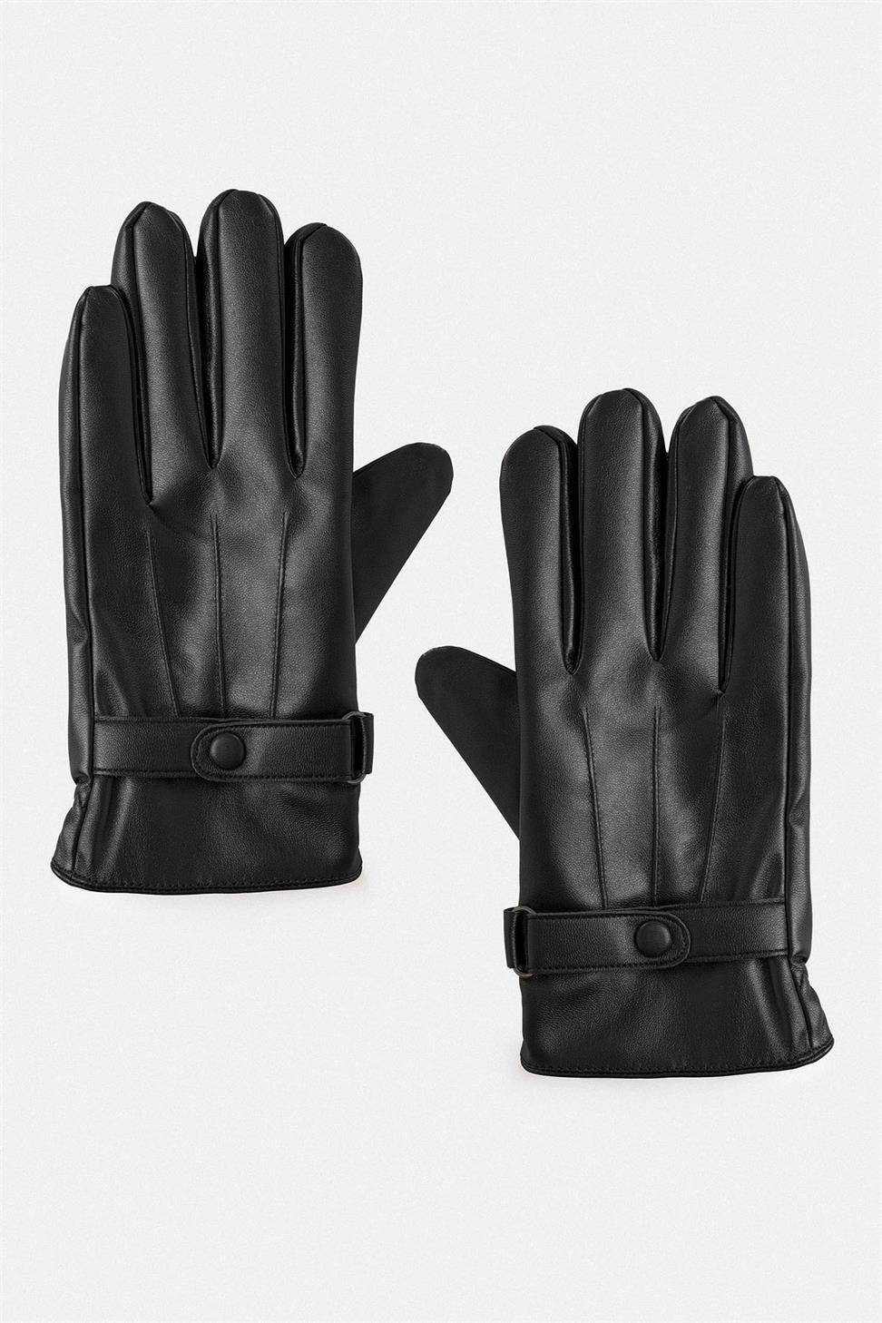 قفازات رجالية من الجلد الصناعي