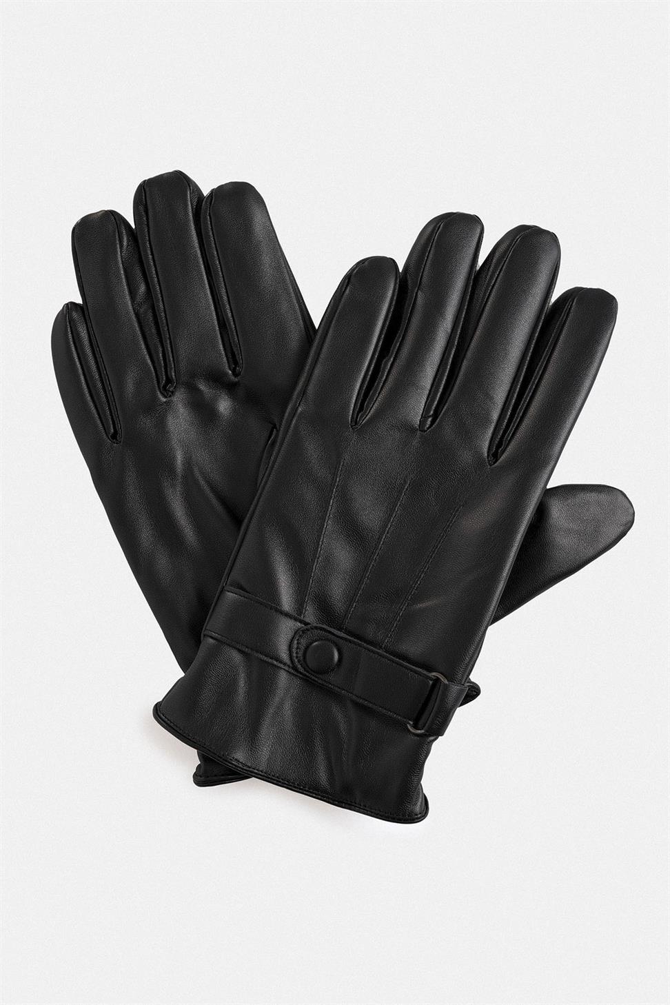 قفازات رجالية من الجلد الصناعي