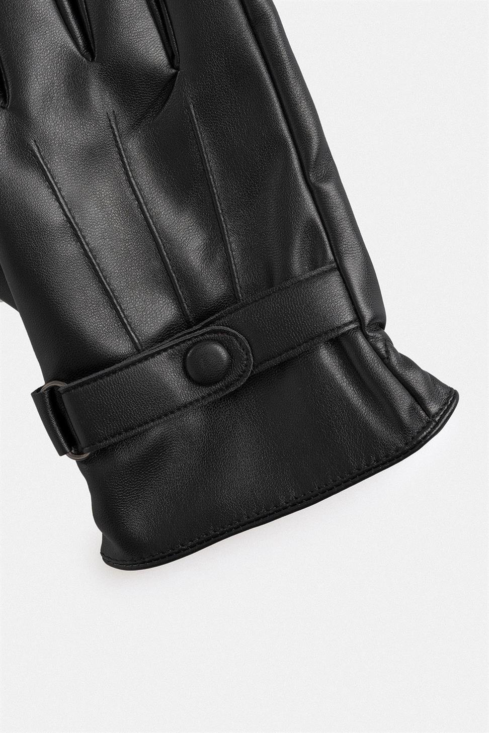 قفازات رجالية من الجلد الصناعي