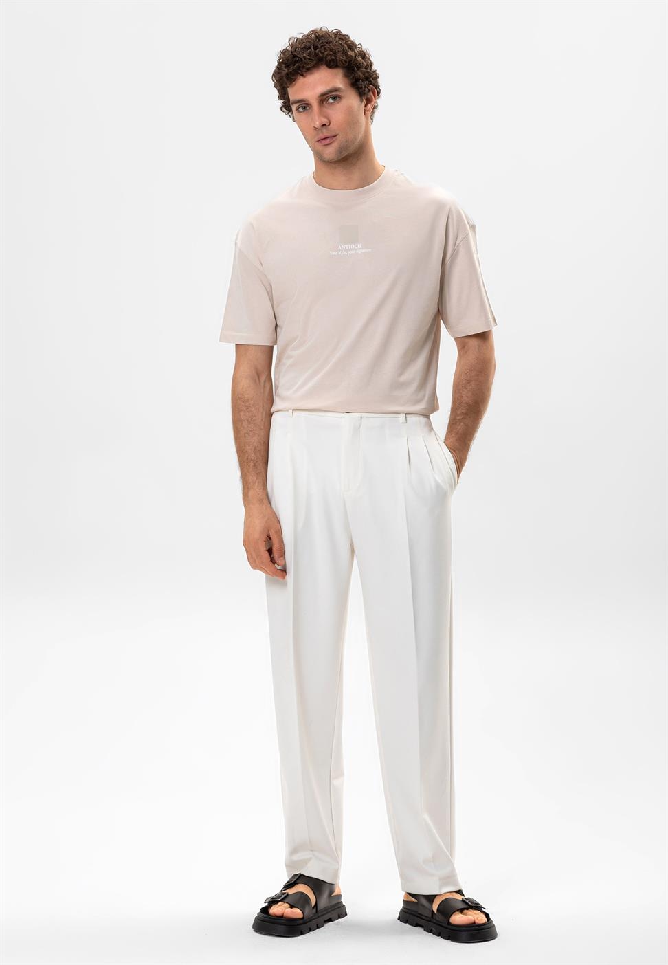 تي شيرت رجالي مطبوع كبير الحجم