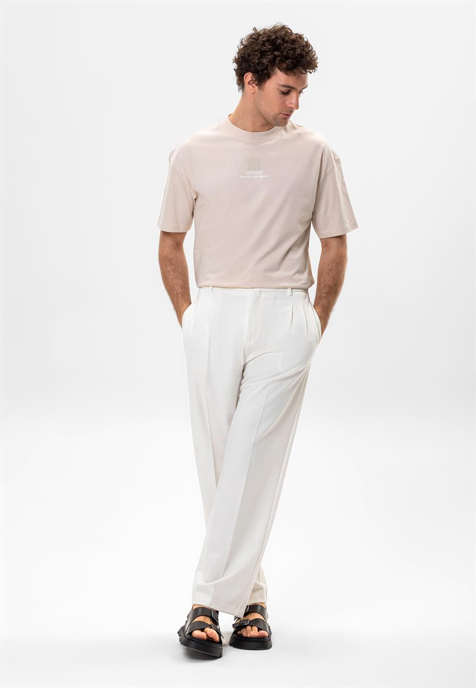 تي شيرت رجالي مطبوع كبير الحجم