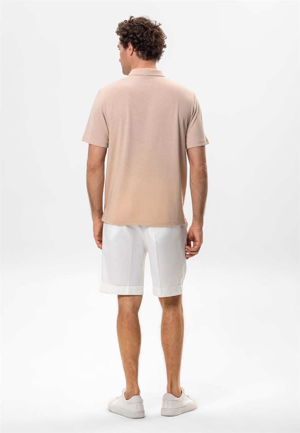 تي شيرت بولو بسحاب للرجال