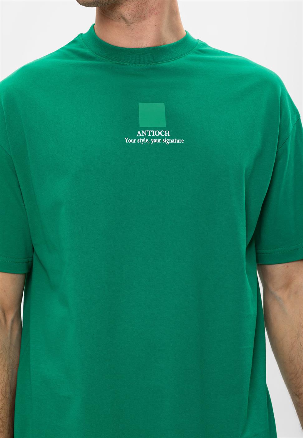 تي شيرت رجالي مطبوع كبير الحجم