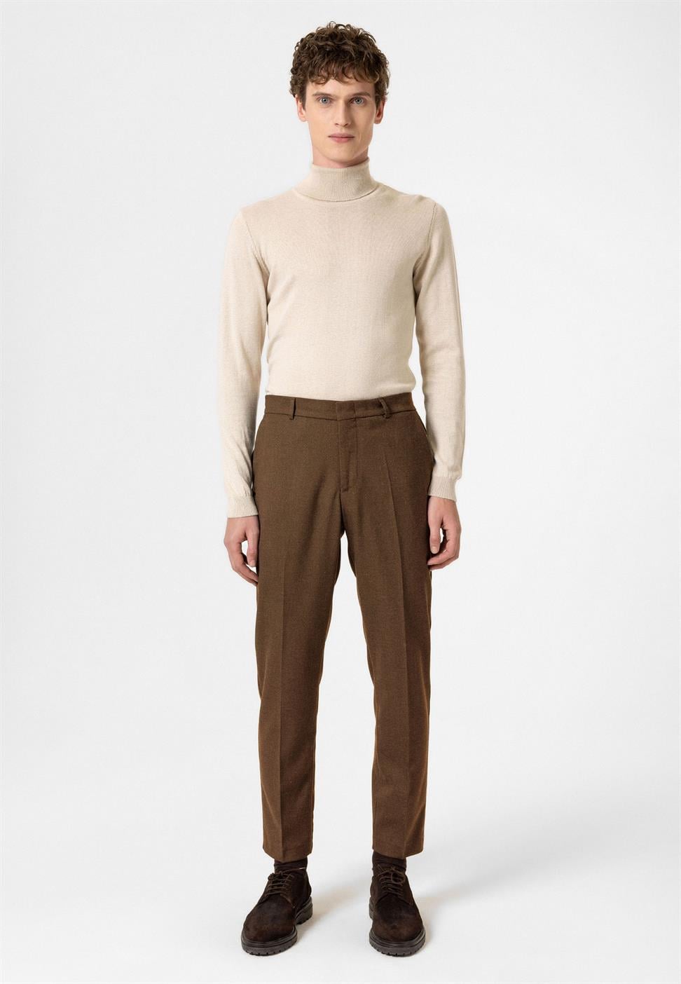 Antioch Taba Yüksek Bel Klasik Erkek Pantolon