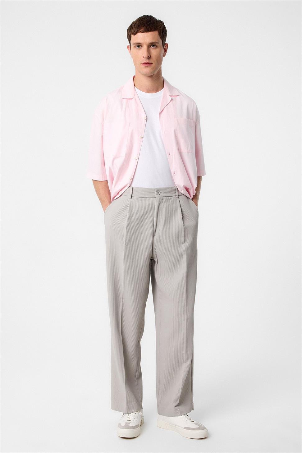 Antioch Taş Baggy Fitilli Erkek Pantolon