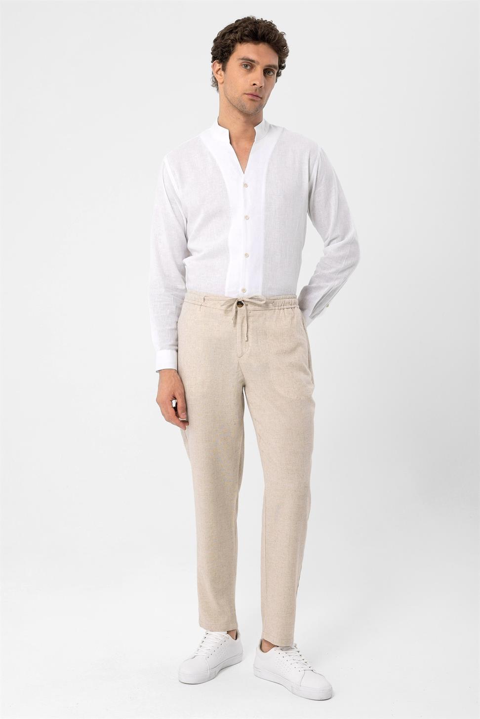 مرونة الخصر السراويل الرجالية