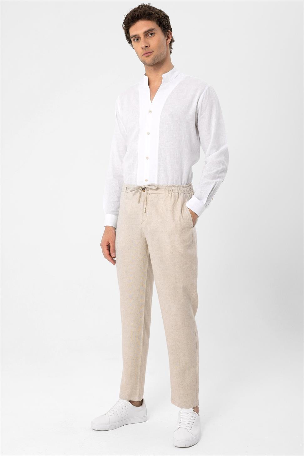 مرونة الخصر السراويل الرجالية