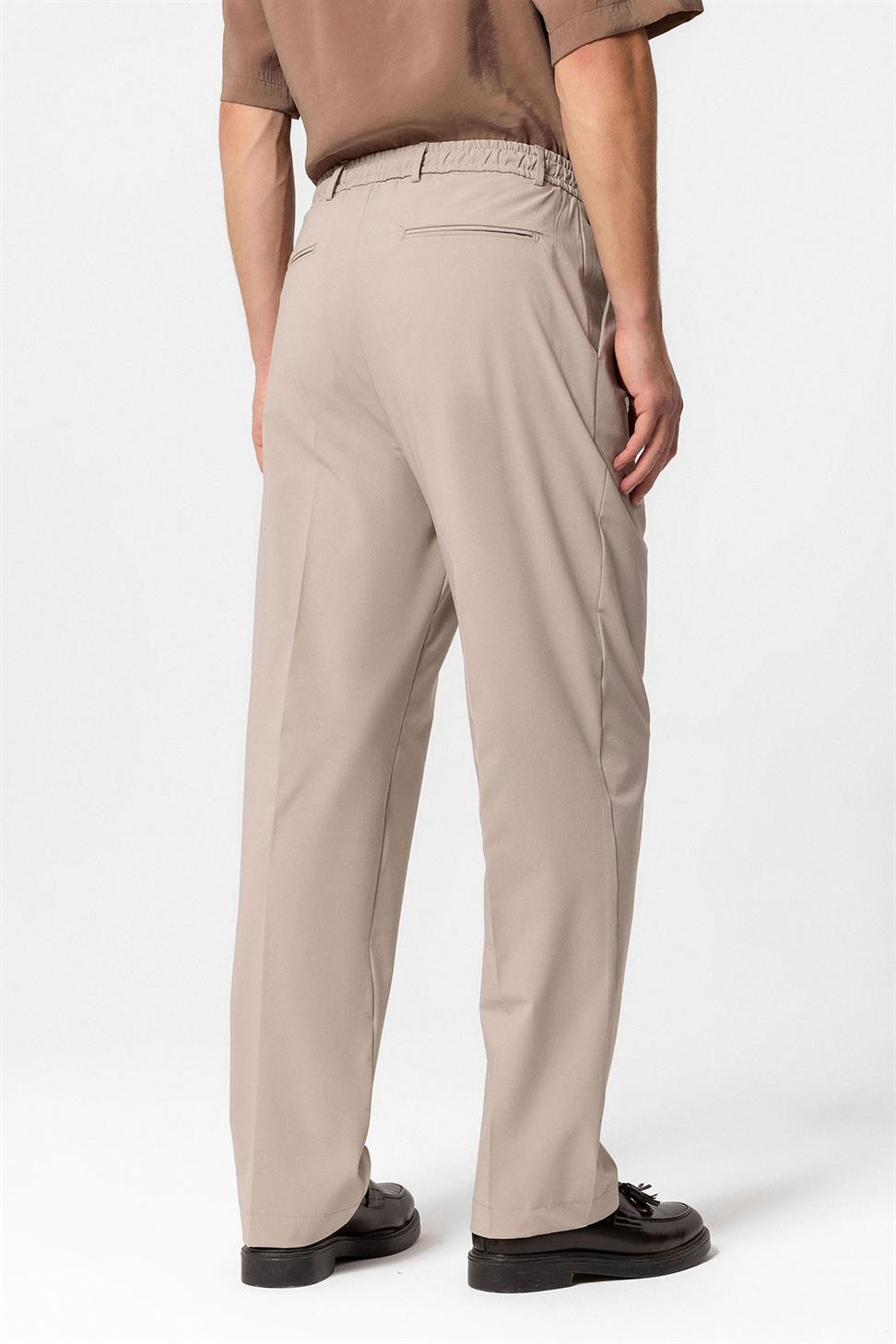 مرونة الخصر ارتفاع الخصر السراويل الرجال مطوي