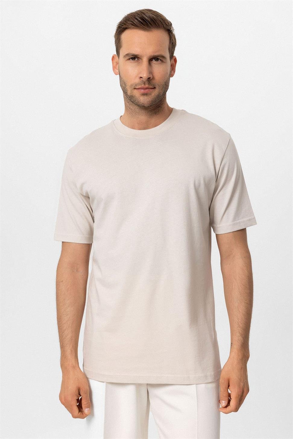 طاقم الرقبة الأساسية تي شيرت