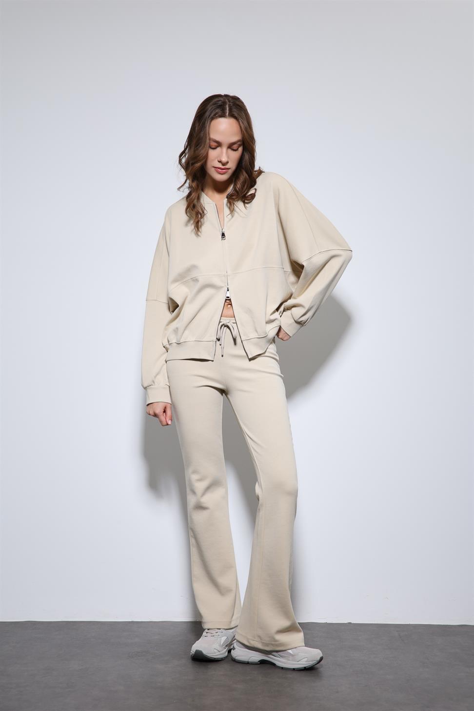 Antioch Taş Bomber Ceket ve İspanyol Paça Eşofman Takım