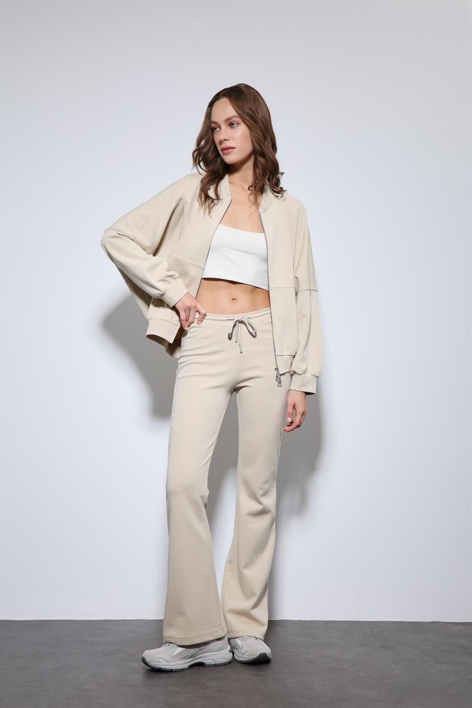 Antioch Taş Bomber Ceket ve İspanyol Paça Eşofman Takım