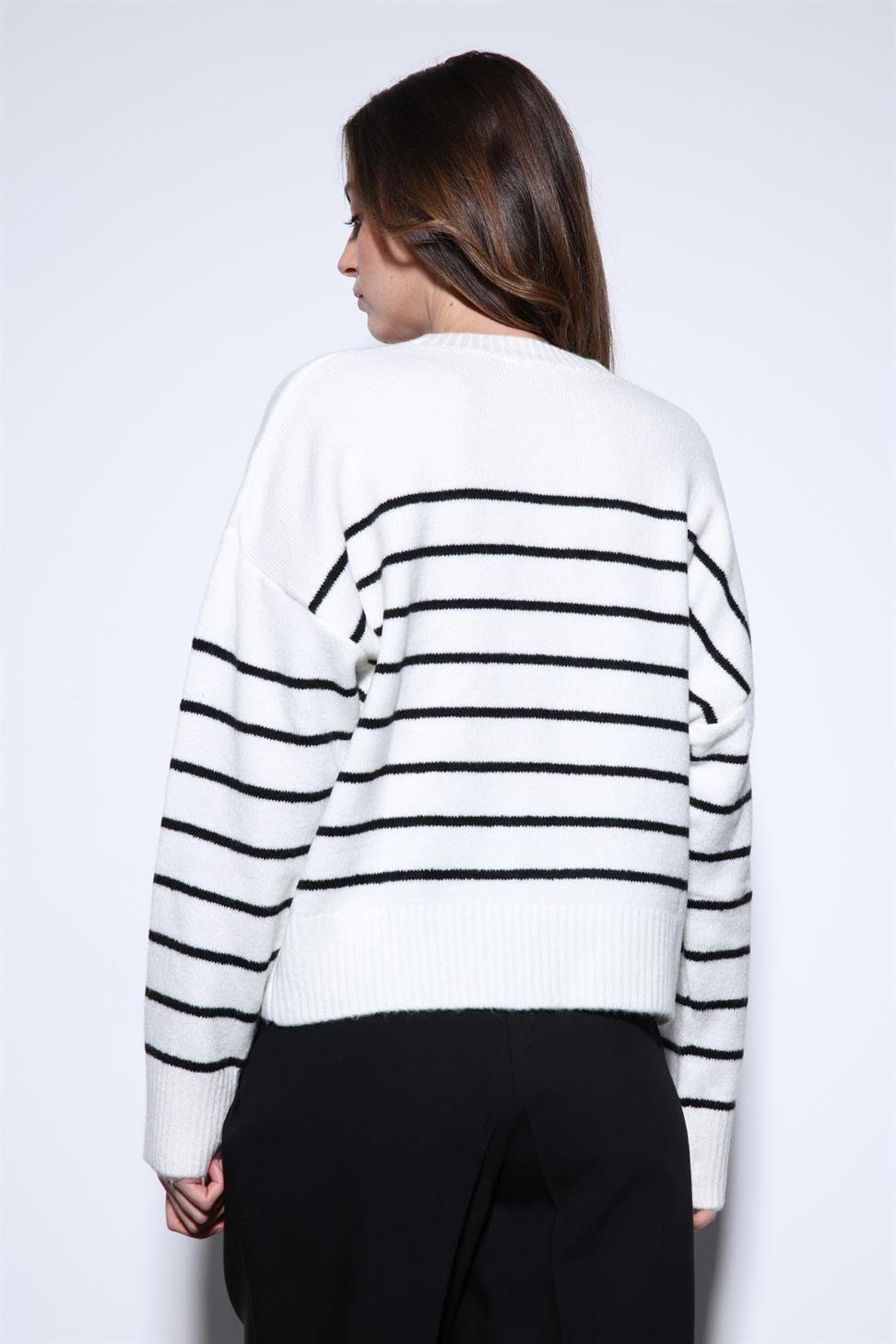 Antioch Taş Çizgili Triko Kazak