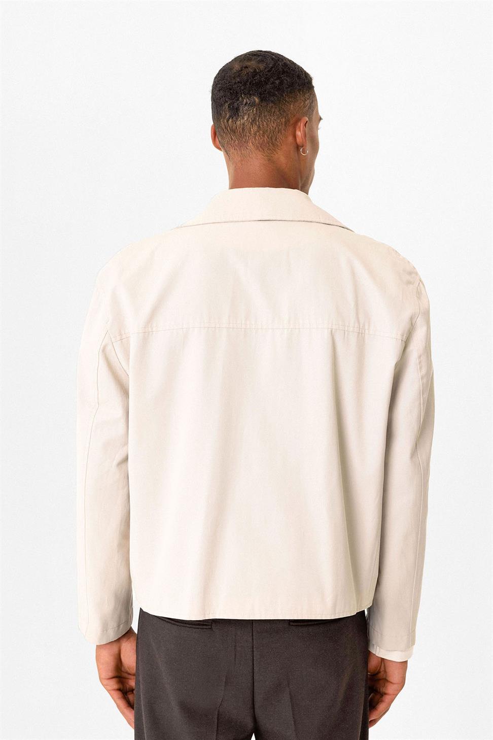 Antioch Taş Crop Fit Erkek Trençkot