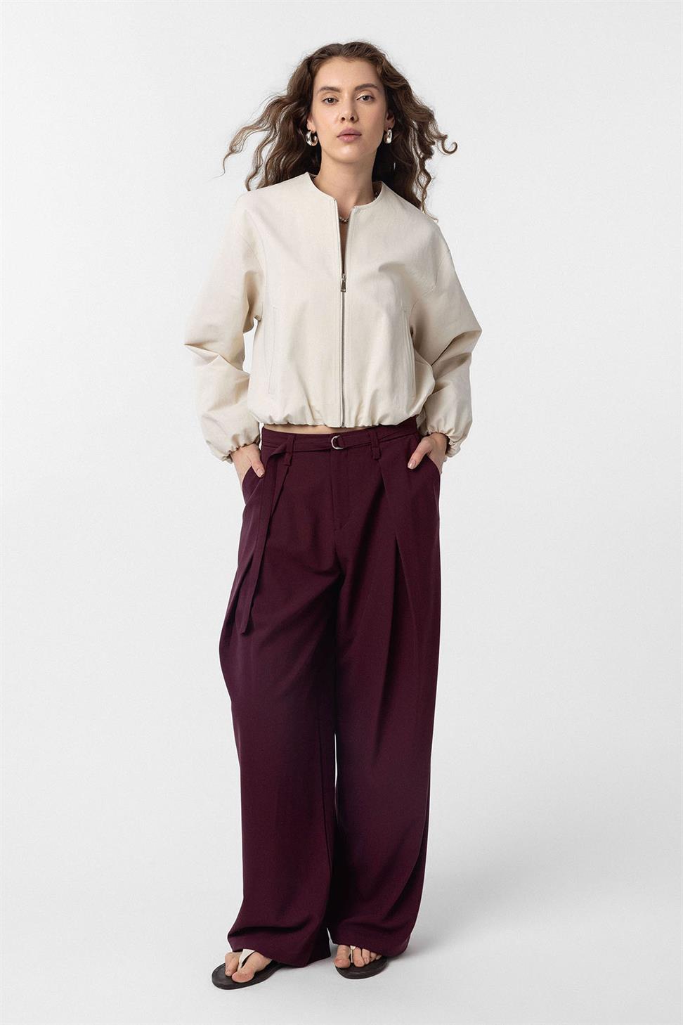 Antioch Taş Crop Kadın Bomber Mont