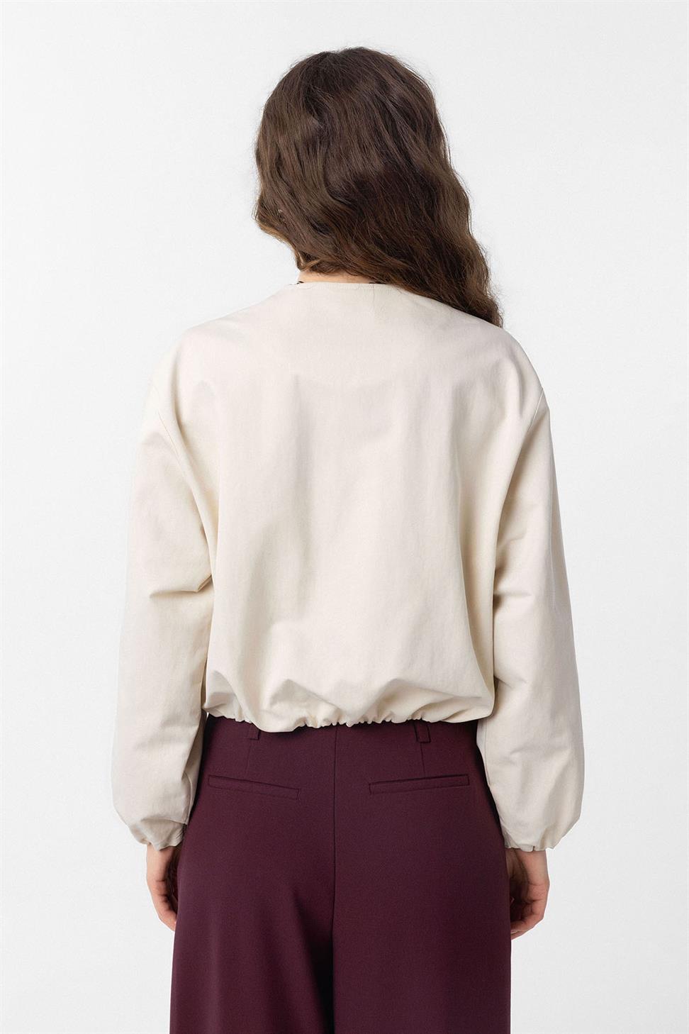 Antioch Taş Crop Kadın Bomber Mont