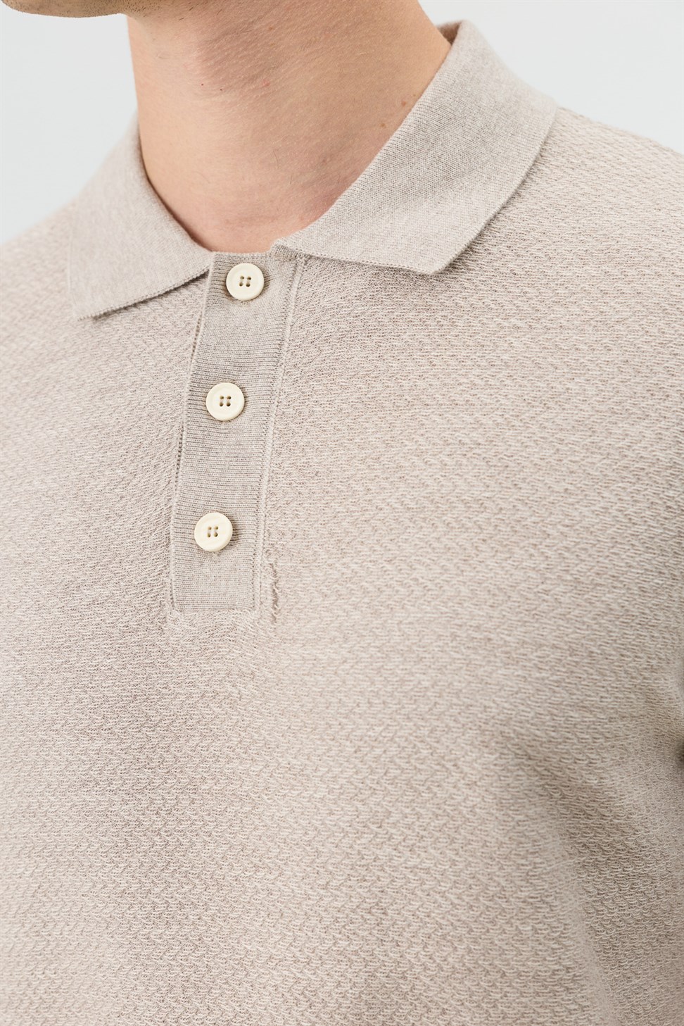 Antioch Taş Dokulu Polo Yaka Triko Erkek T-Shirt