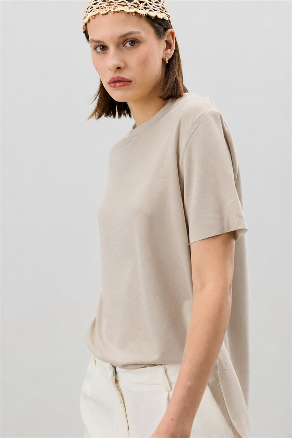 Antioch Taş Dökümlü Kadın T-Shirt