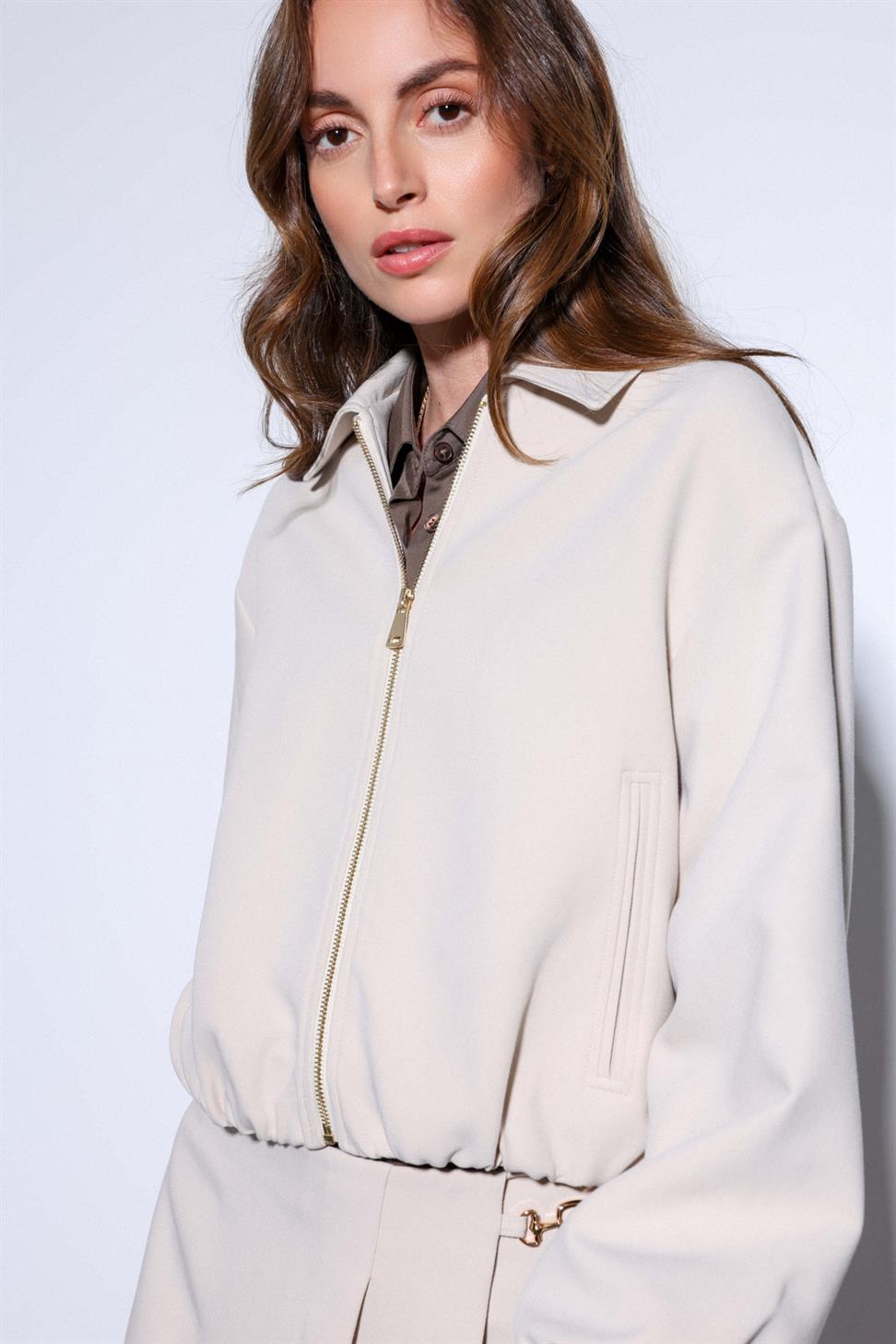 Antioch Taş Fermuarlı Bomber Kadın Ceket