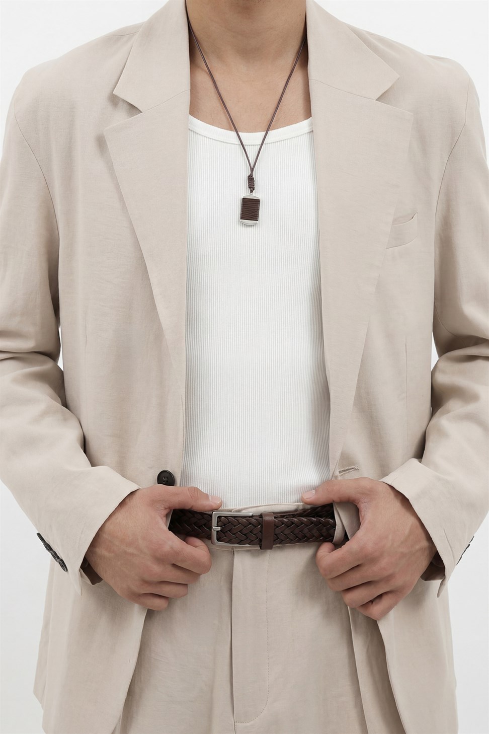 Antioch Taş Modal Karışımlı Relaxed Blazer Ceket