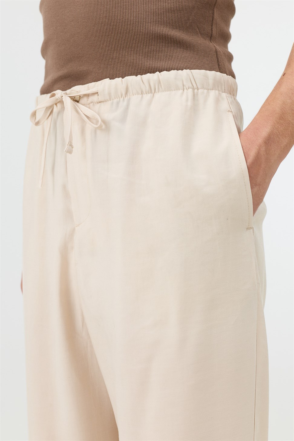 Antioch Taş Modal Karışımlı Relaxed Erkek Pantolon